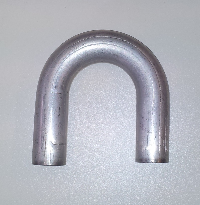 Aluminium bocht 180 graden Ø 25 X 2,5 mm ( R=50mm )