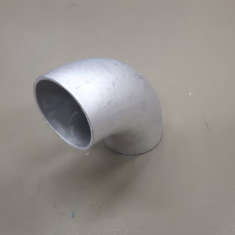 Aluminium lasbocht 90 graden 60 x 3 mm / kort-1867
