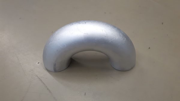 Aluminium lasbocht 180 graden 56 x 3 mm / kort-1876