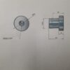 Aluminium aufschweiss Adapter M 10 x 1,5 mm