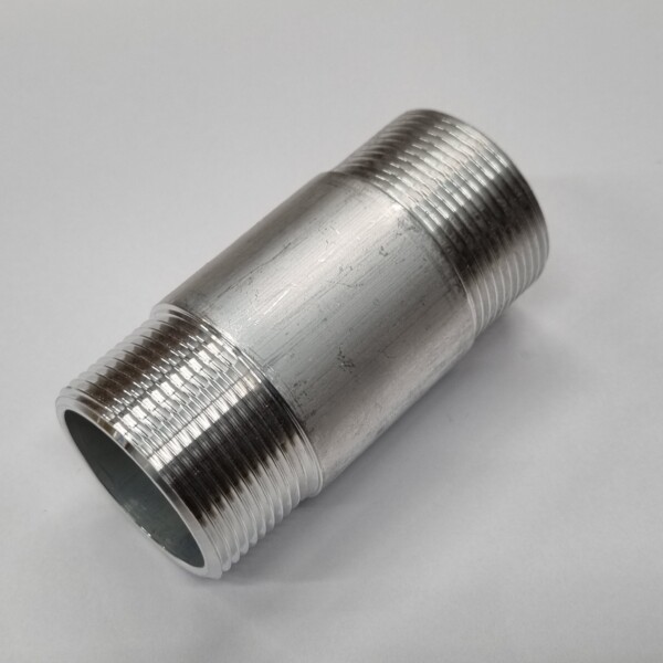 Aluminium  double-nipple 1.1/2" BSP x 100