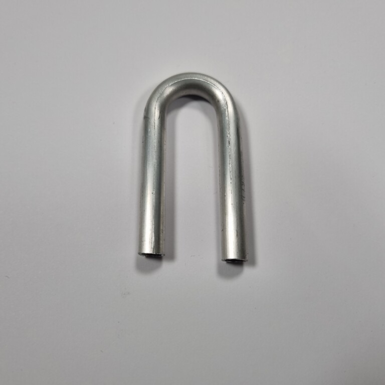 Aluminium bocht 180 graden Ø 8 X 1,0 mm R= 16,5