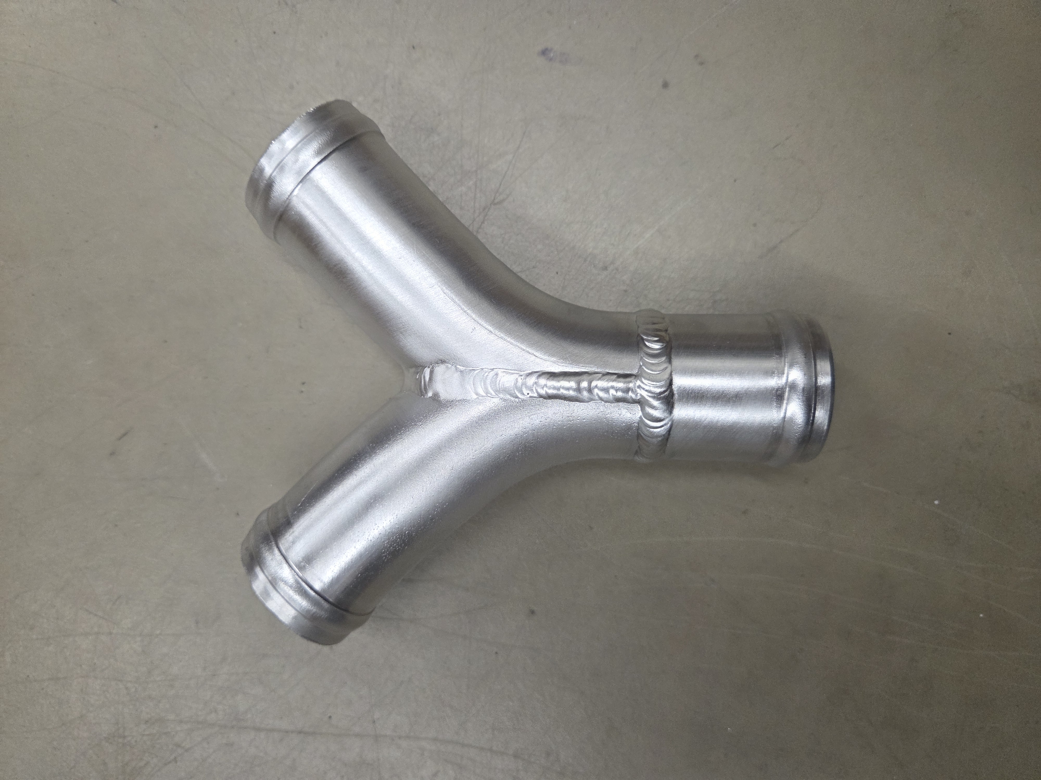 Aluminium Y-stuk rond 38 mm