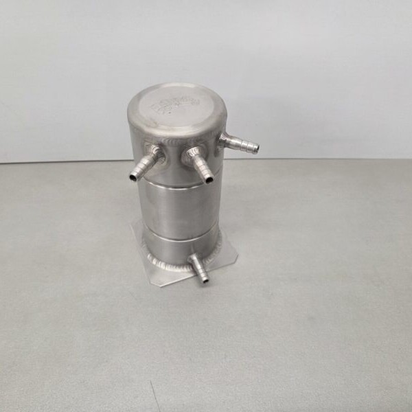 Auluminium fuel catchtank 9 mm / height 170 mm / bottom plate