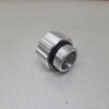 Vuldop aluminium Ø 43 mm  L= 35 mm +lasbus aluminium