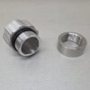 Vuldop aluminium Ø 43 mm  L= 35 mm +lasbus aluminium