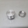 Vuldop aluminium Ø 43 mm  L= 35 mm +lasbus aluminium