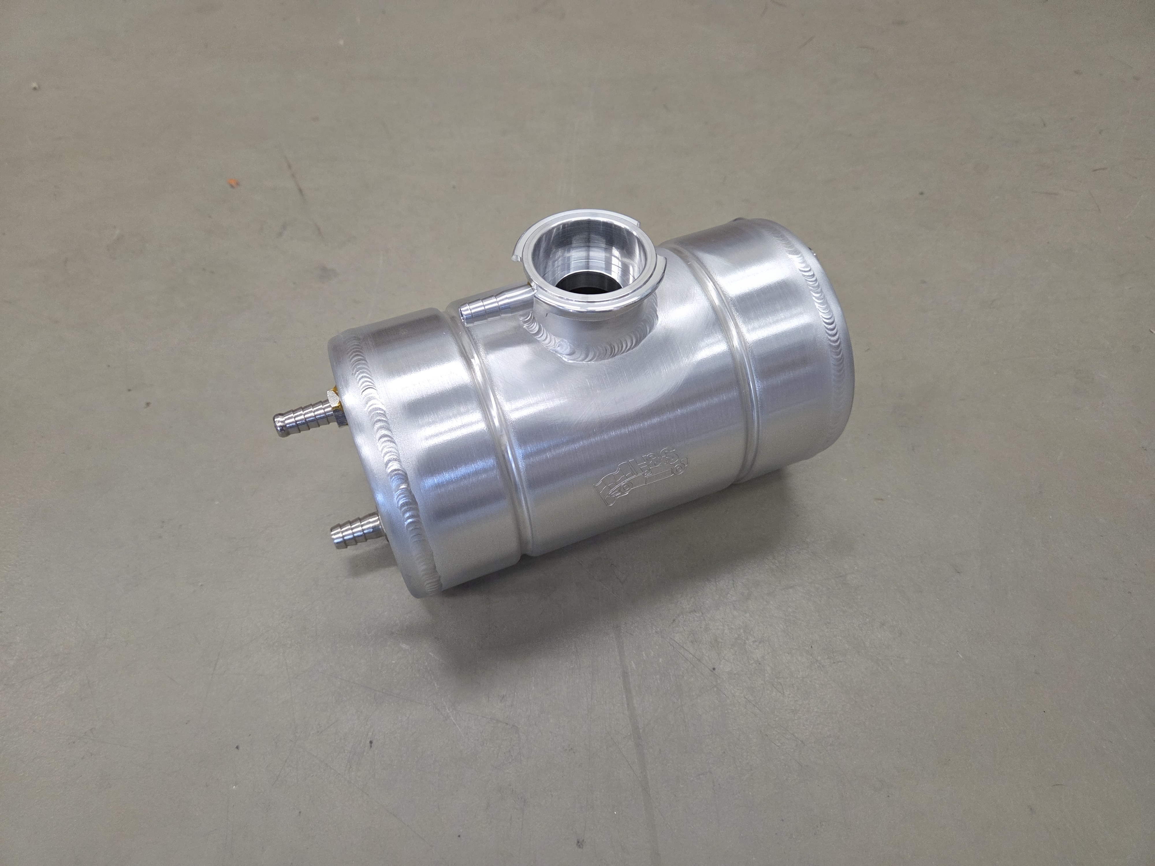 Expansie tank Ø 115 mm L=200 mm universeel links.